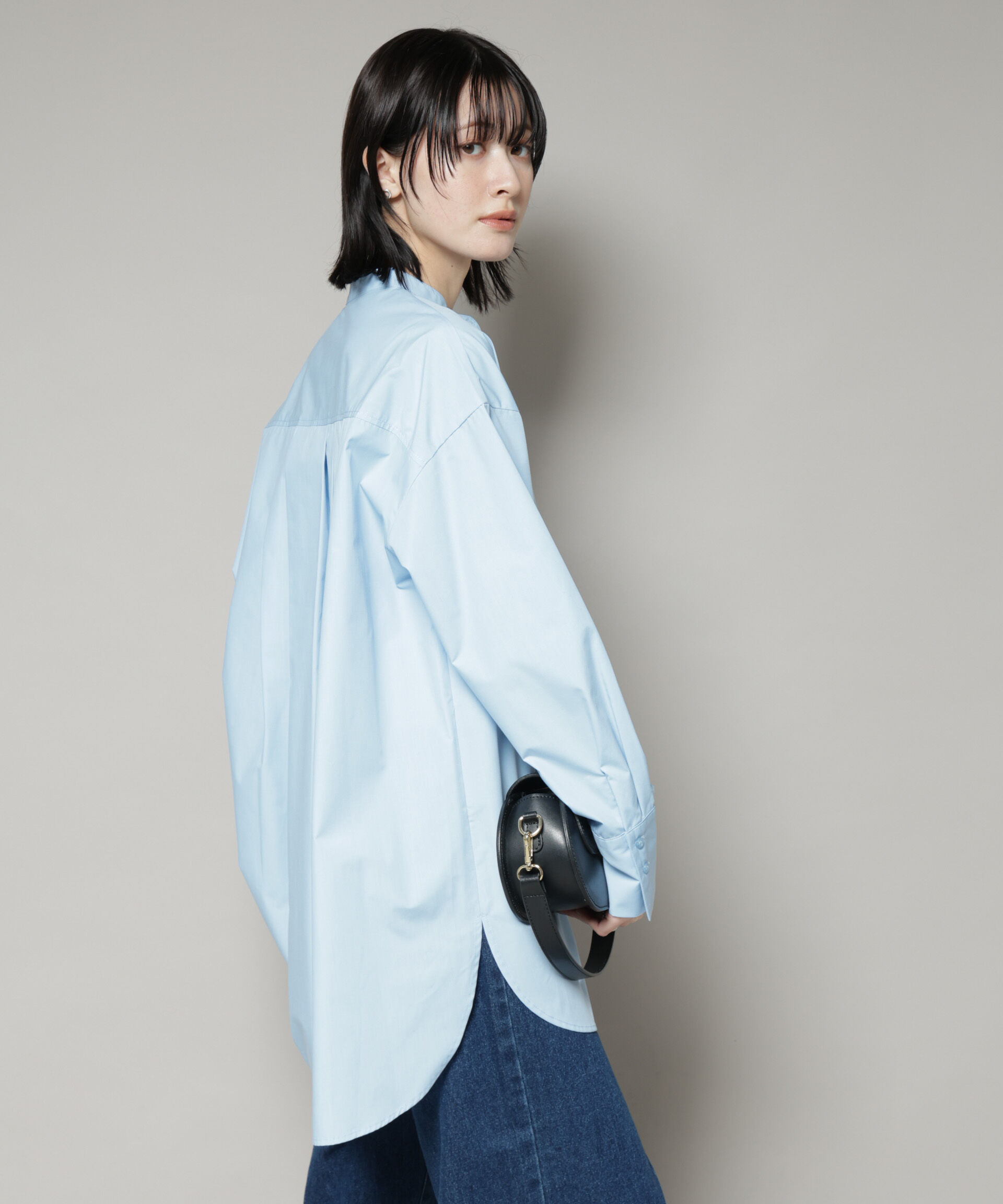 nano･universe「スタンドカラーシャツ」|シャツ・ブラウス|