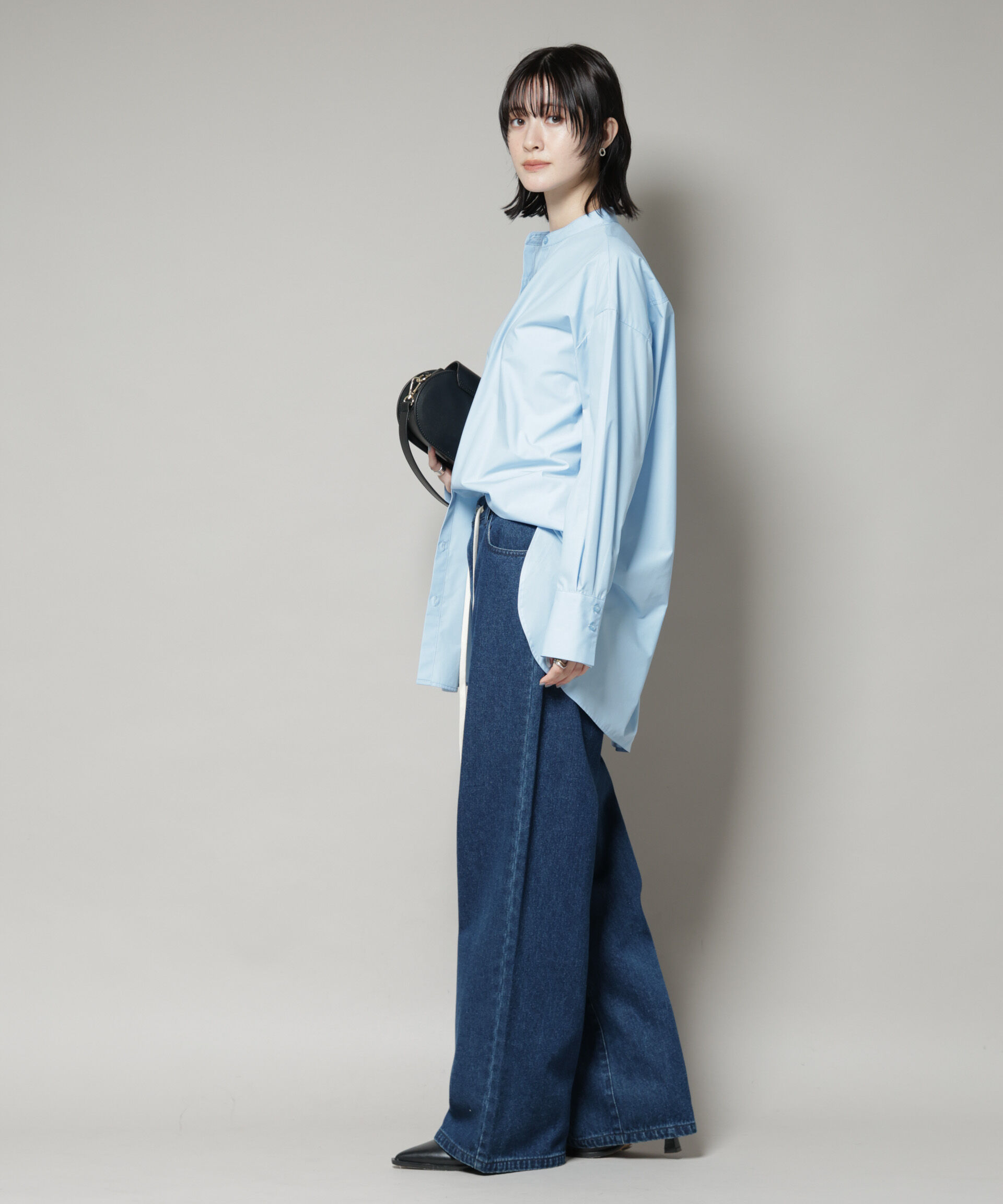 nano･universe「スタンドカラーシャツ」|シャツ・ブラウス|