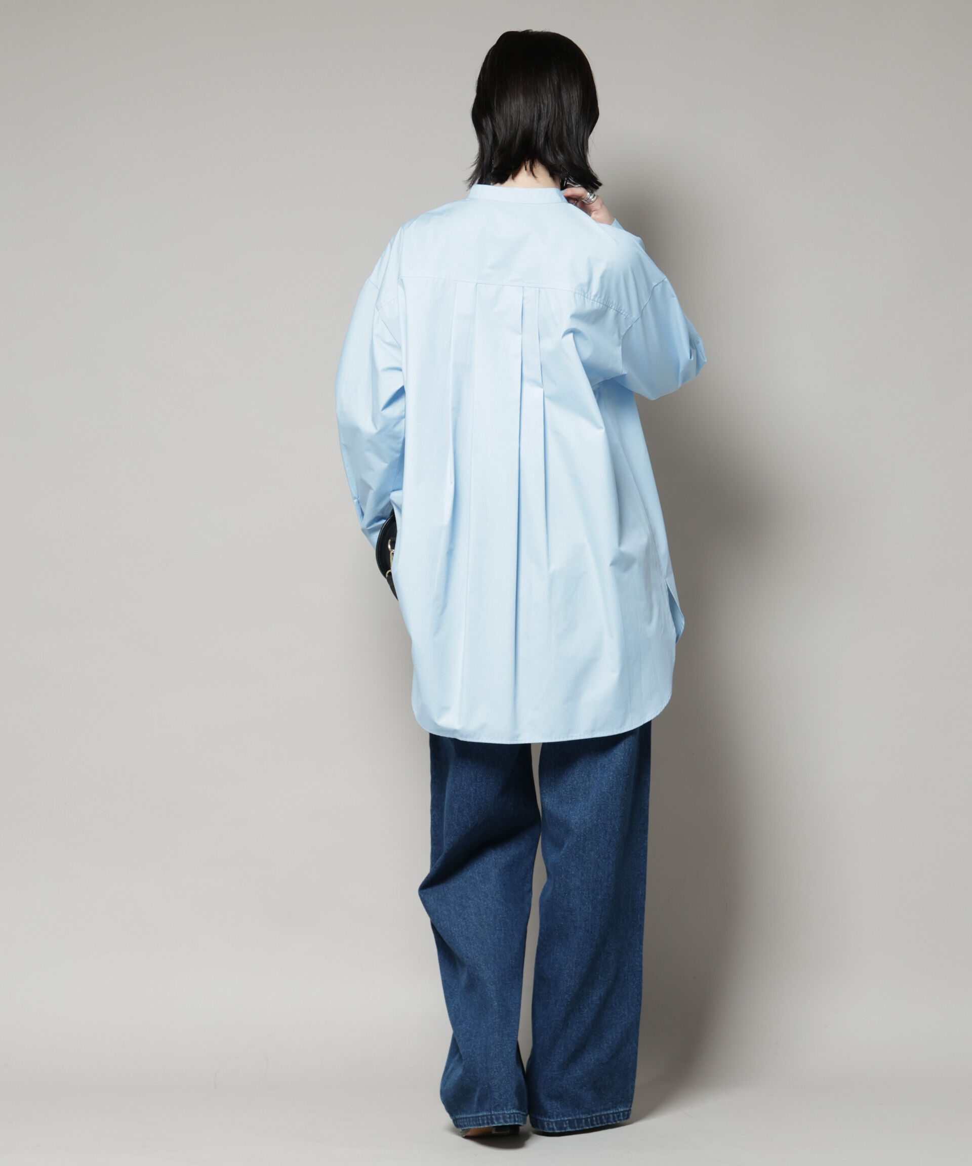 nano･universe「スタンドカラーシャツ」|シャツ・ブラウス|