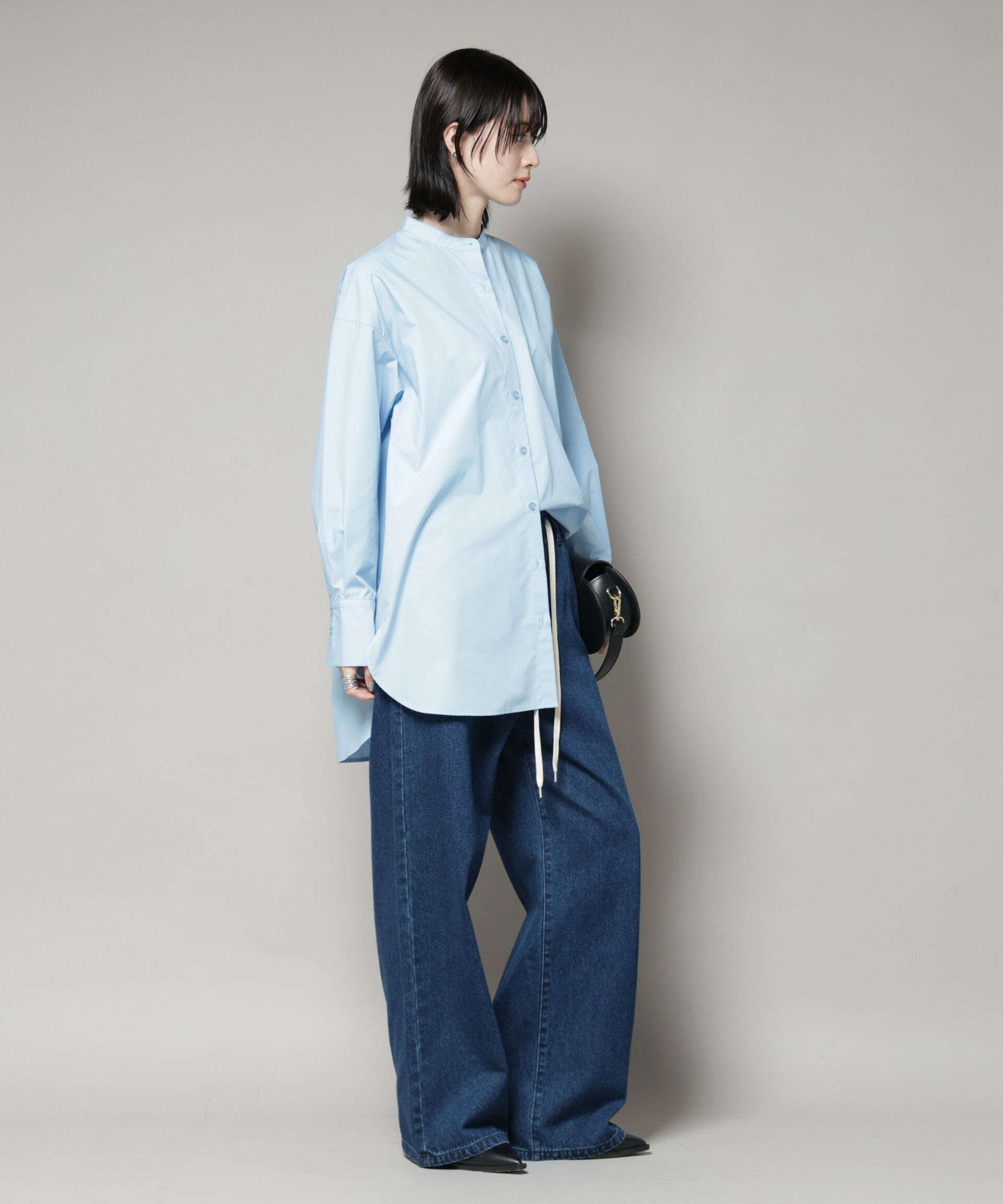 nano･universe「スタンドカラーシャツ」|シャツ・ブラウス|