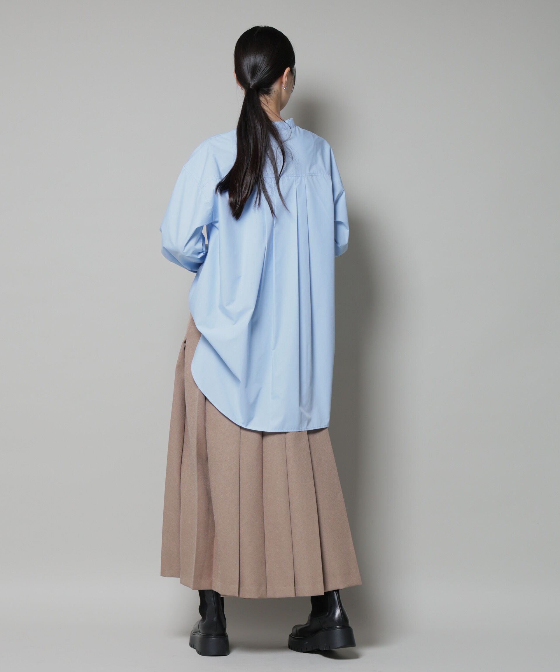 nano･universe「スタンドカラーシャツ」|シャツ・ブラウス|