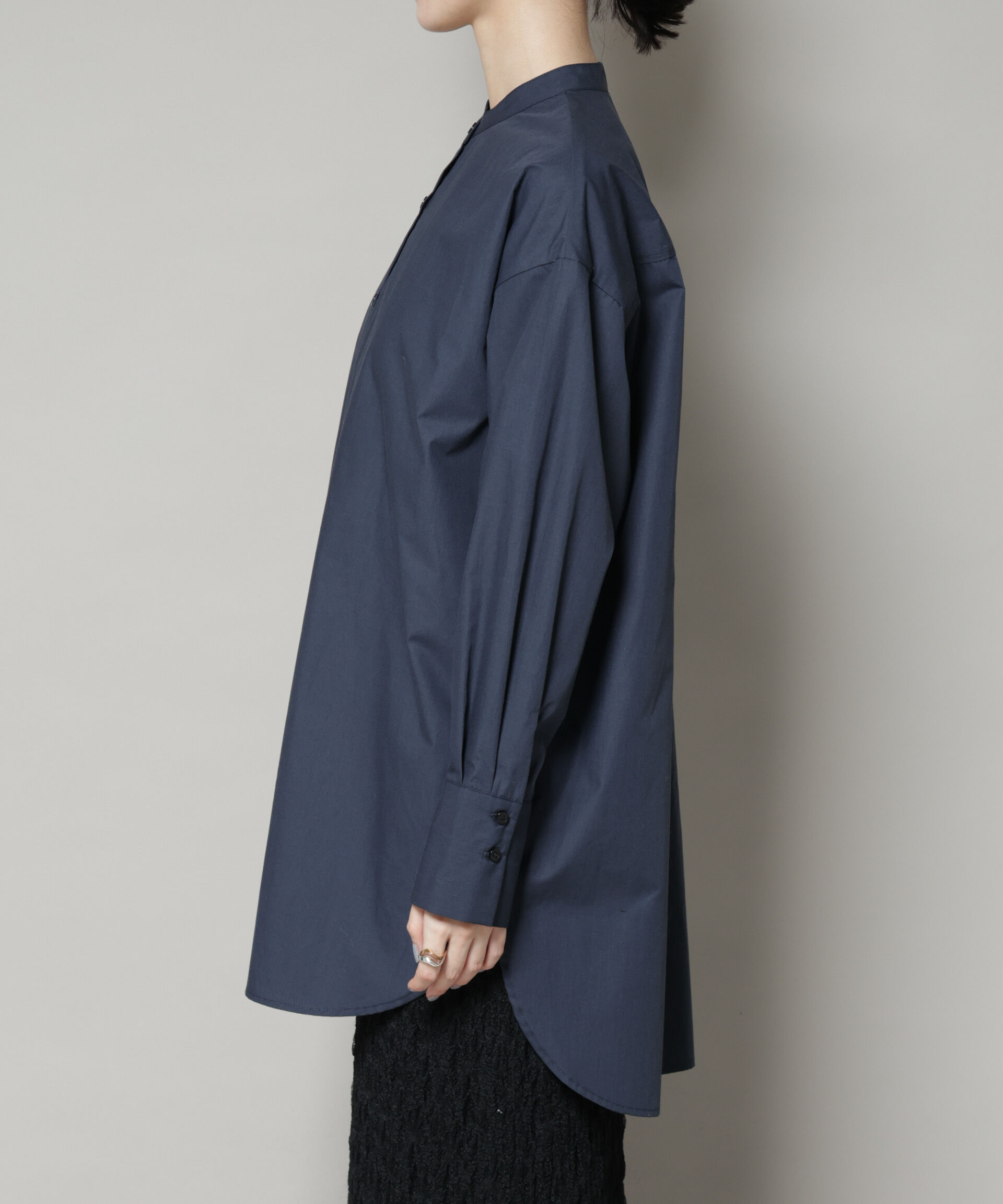 nano･universe「スタンドカラーシャツ」|シャツ・ブラウス|