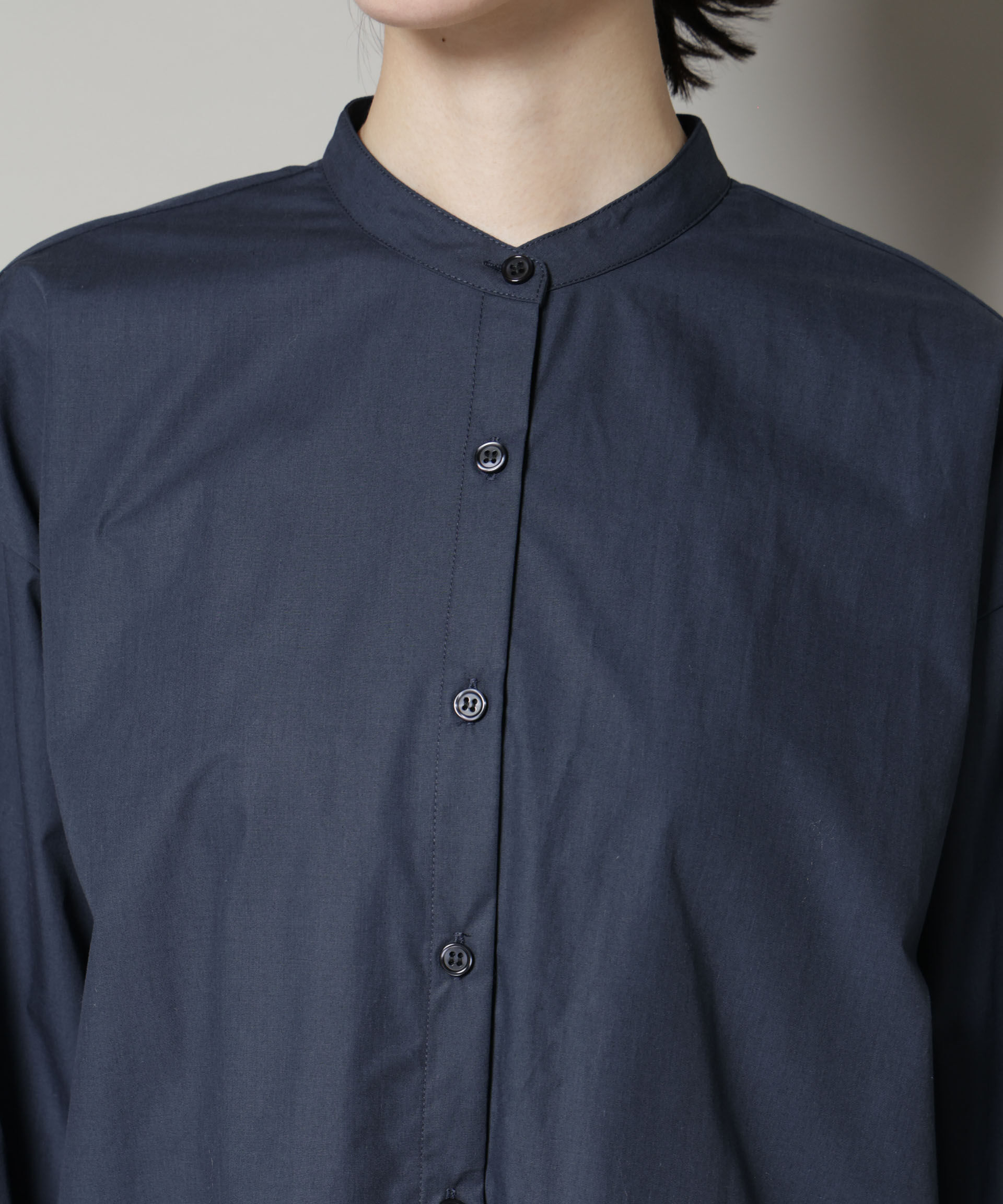 nano･universe「スタンドカラーシャツ」|シャツ・ブラウス|