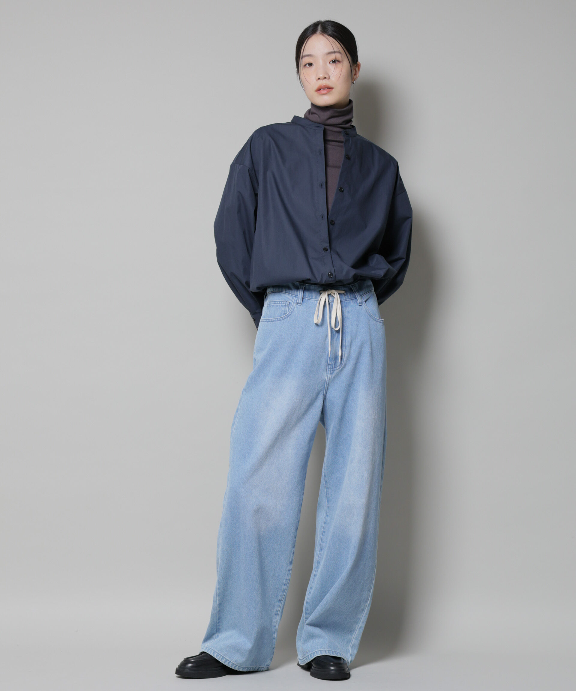 nano･universe「スタンドカラーシャツ」|シャツ・ブラウス|