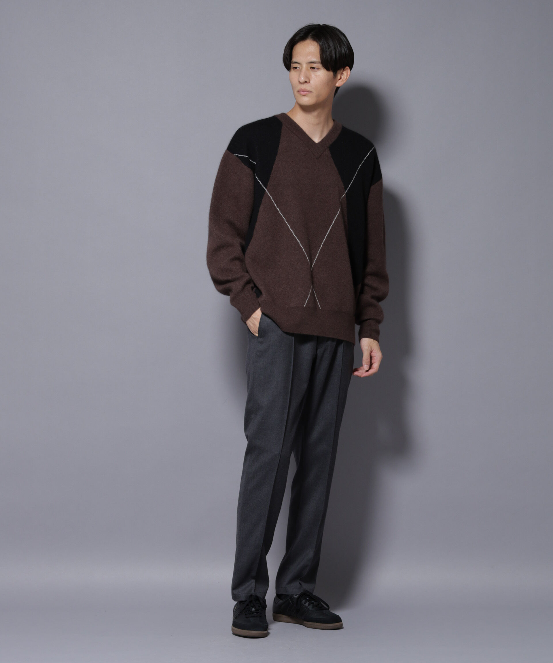 nano･universe「「N JACKET PREMIUM」RENU(R)ウール混洗えるサキソニーパンツ(セットアップ可)」|スーツ|