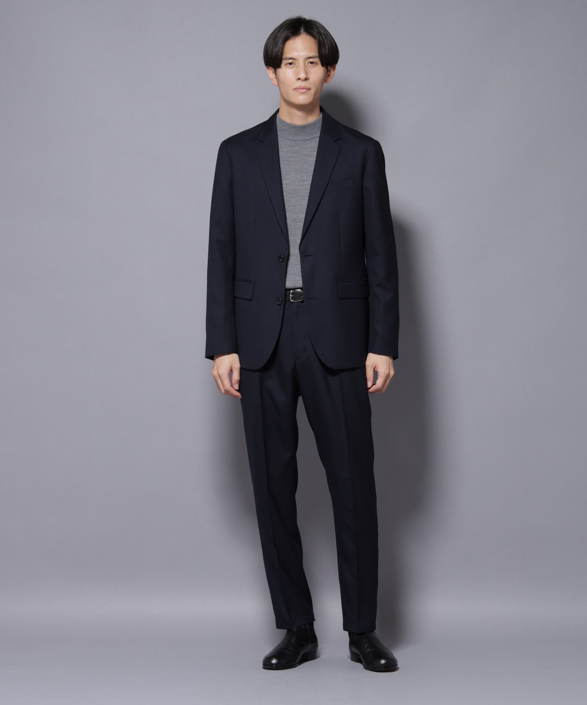 nano･universe「「N JACKET PREMIUM」RENU(R)ウール混洗えるサキソニーパンツ(セットアップ可)」|スーツ|