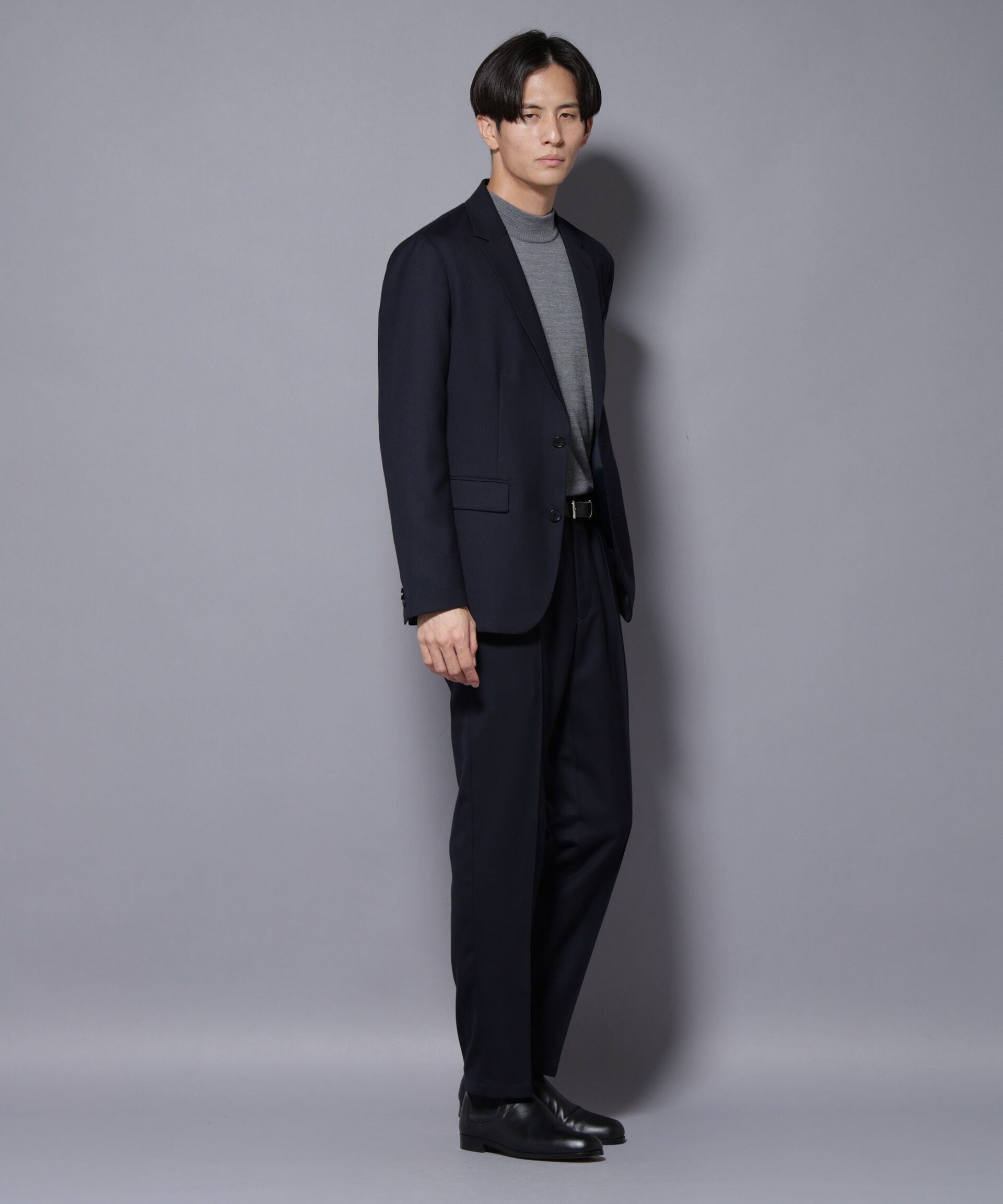 nano･universe「「N JACKET PREMIUM」RENU(R)ウール混洗えるサキソニーパンツ(セットアップ可)」|スーツ|