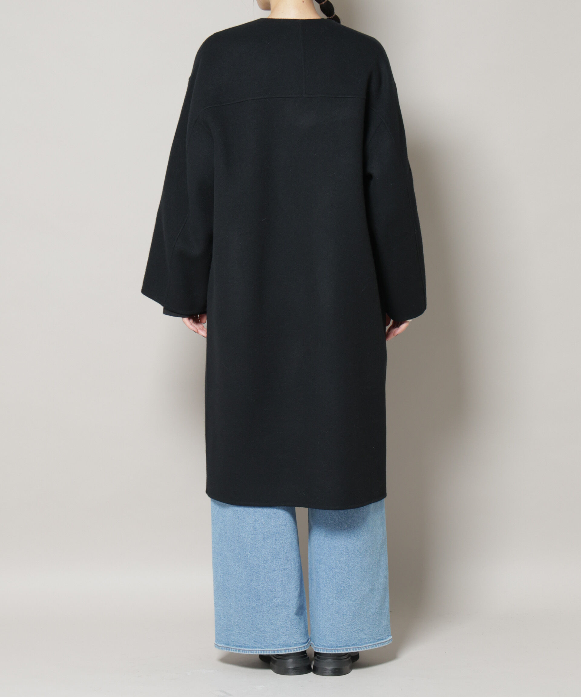 nano･universe「SUPER110blend リバーノーカラーロングコート」|その他|