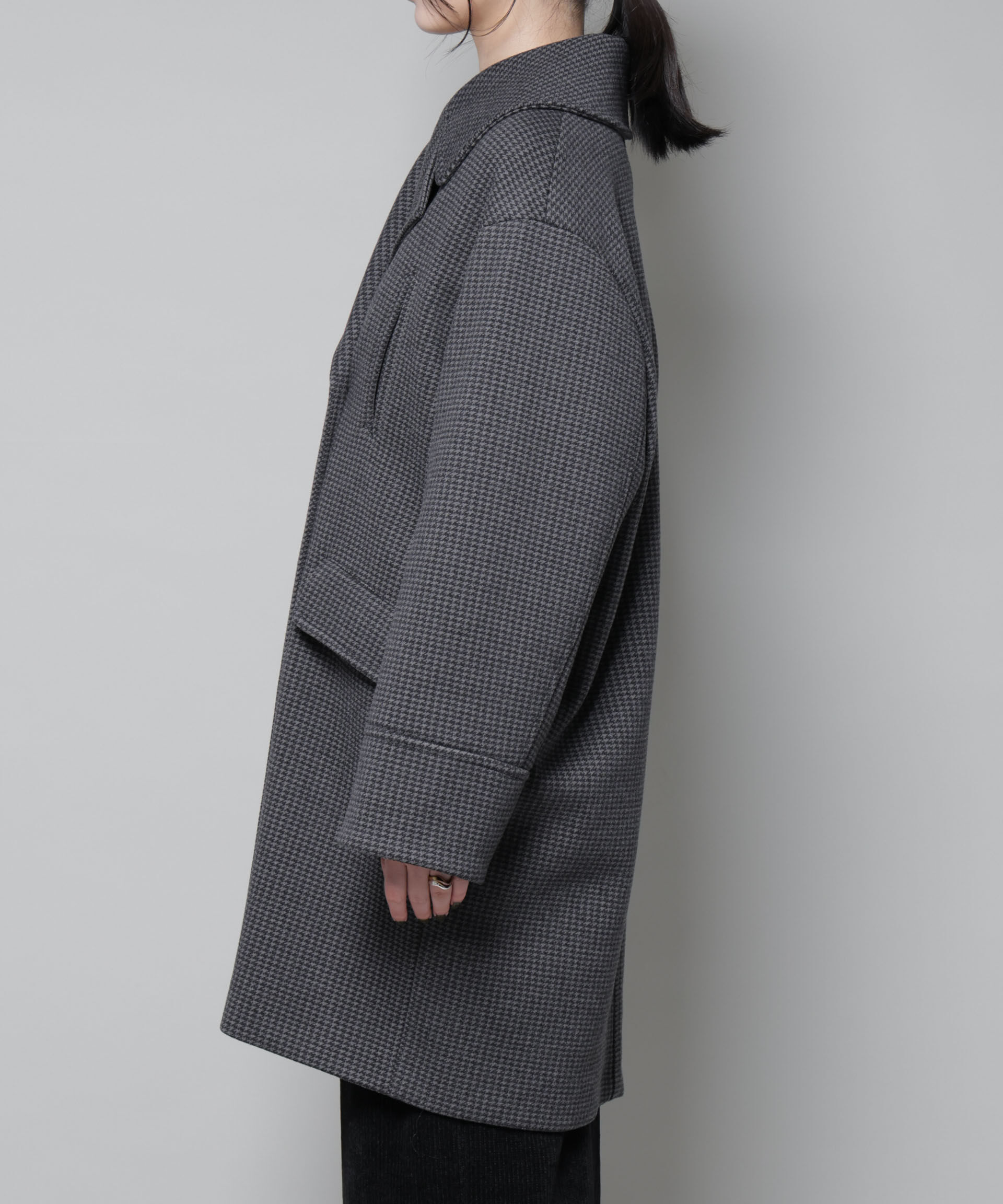 nano･universe「オーバーサイズポケットチェックコート」|その他|