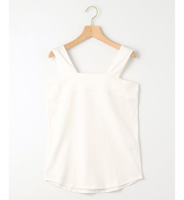 組曲「ストレッチ スクエアタンク」|タンクトップ|アイボリー系