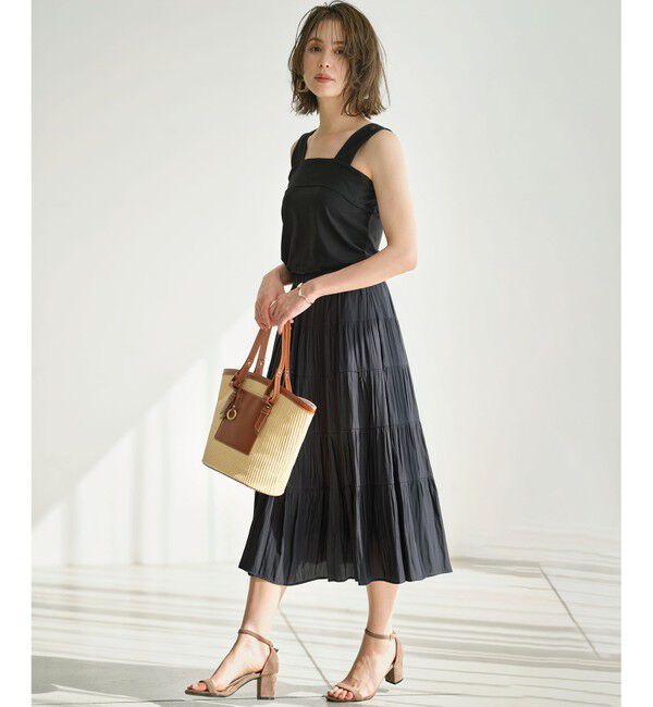 組曲「ストレッチ スクエアタンク」|タンクトップ|