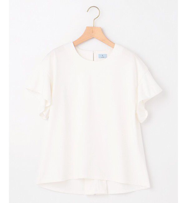 組曲「GIZAプレーティング天竺フリルスリーブ Tシャツ」|Tシャツ・カットソー|