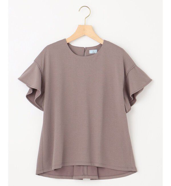 組曲「GIZAプレーティング天竺フリルスリーブ Tシャツ」|Tシャツ・カットソー|