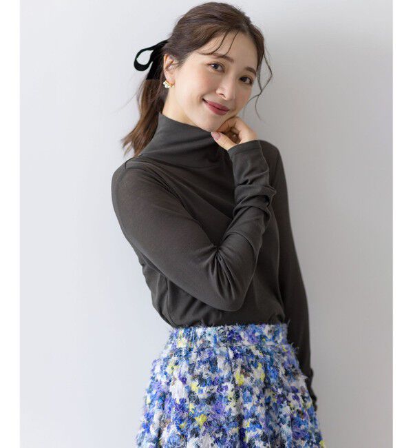 組曲「ハイツイストシアー インナータートル」|Tシャツ・カットソー|グレー系