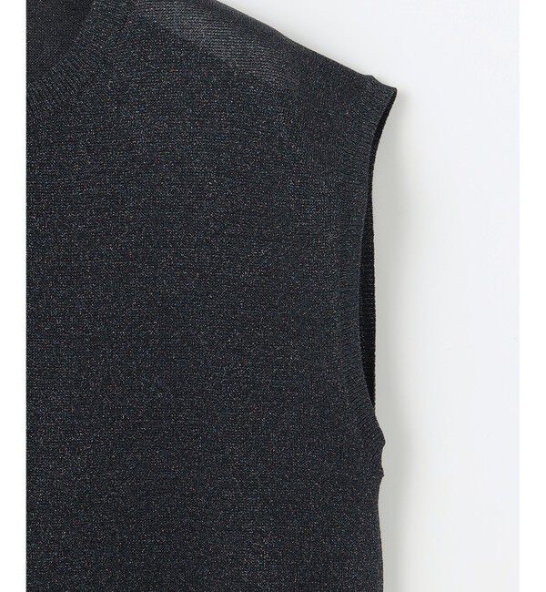 自由区「【カタログ掲載】カラーミックスラメスリーブレス ニット」|ニット・セーター|