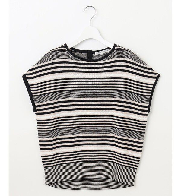 23区「【洗える】コットンアセテート バックボタン ニット」|ニット・セーター|