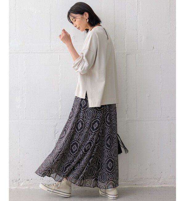 23区「【洗える】ライトコットンテリー ロゴ カットソー」|Tシャツ・カットソー|