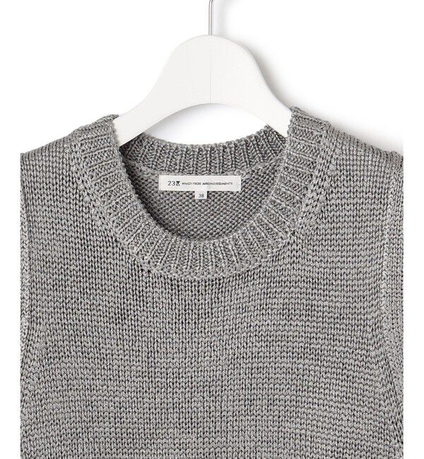 23区「【洗える】ブライトリリーヤーン ニット ベスト」|ベスト・ジレ|