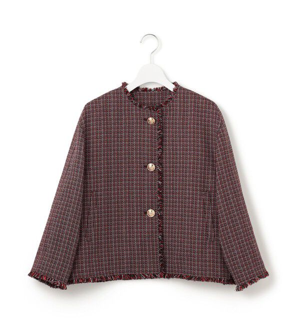 23区「ツイーディーカラーミックス ノーカラー ジャケット」|その他|