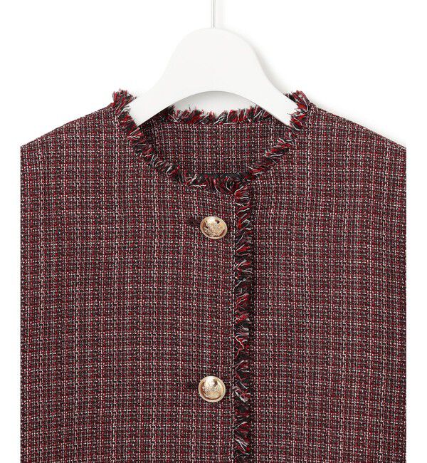 23区「ツイーディーカラーミックス ノーカラー ジャケット」|その他|