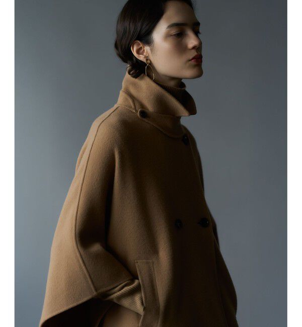 23区「【見上愛さん着用/Oggi12月号掲載】ウールライトリバー ポンチョシルエット コート」|その他|