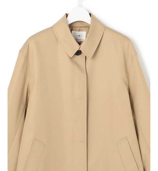 23区「エアータンブラー TCギャバジン ステンカラー コート」|ステンカラーコート|