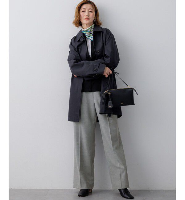 23区「エアータンブラー TCギャバジン ステンカラー コート」|ステンカラーコート|