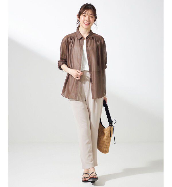 ANY SIS「【接触冷感・吸水速乾・UVカット】サラキレイ テーパードパンツ」|その他|