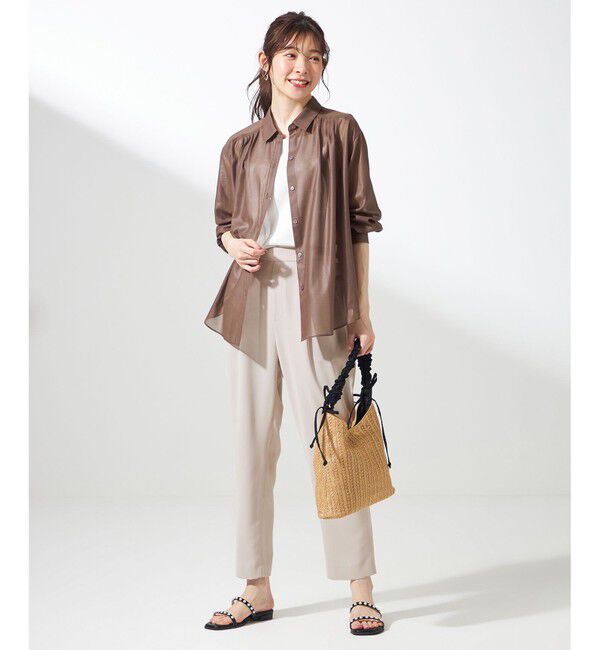 ANY SIS「【接触冷感・吸水速乾・UVカット】サラキレイ テーパードパンツ」|その他|