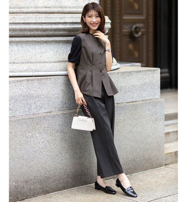 ANY SIS「【洗える】フリルネックスタンド ブラウス」|シャツ・ブラウス|