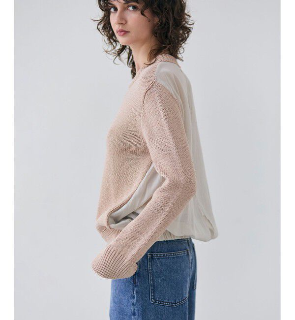 BEIGE,「【洗える・CLUEL 4月号掲載】COMFREY / オーガニックコットンクルーネックニット」|ニット・セーター|