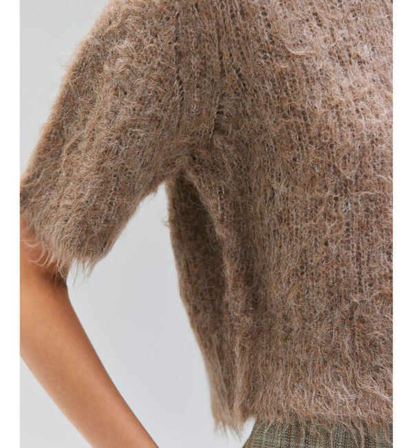 BEIGE,「SENECA / アルパカウールショートシャギーニット」|ニット・セーター|