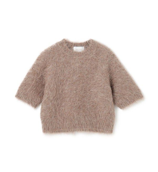 BEIGE,「SENECA / アルパカウールショートシャギーニット」|ニット・セーター|
