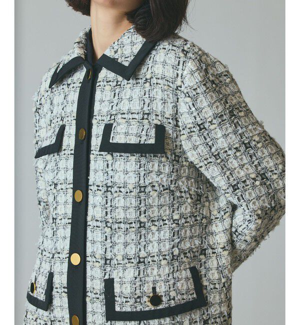 Grace Class「トリミングツイードショートコート」|その他|