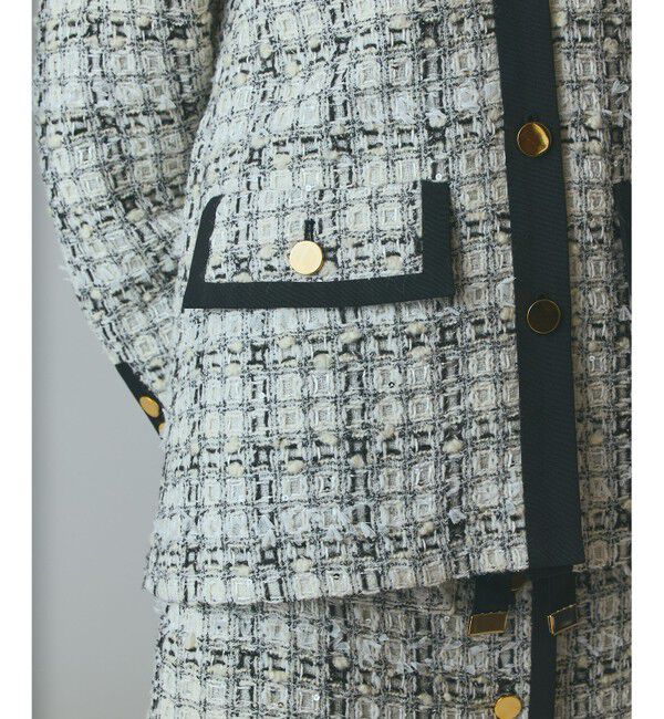 Grace Class「トリミングツイードショートコート」|その他|