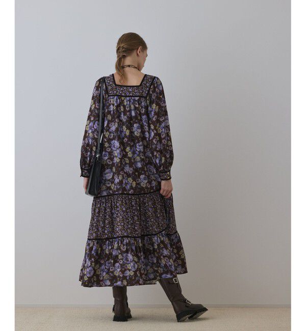 GRACE CONTINENTAL「ボタニカルティアードワンピース」|ワンピース|