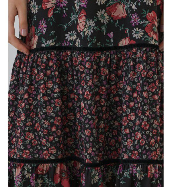 GRACE CONTINENTAL「ボタニカルティアードワンピース」|ワンピース|