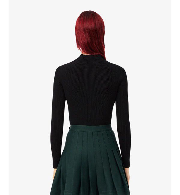 LACOSTE「シームレス 3Dニッティングハイネックセーター」|ニット・セーター|