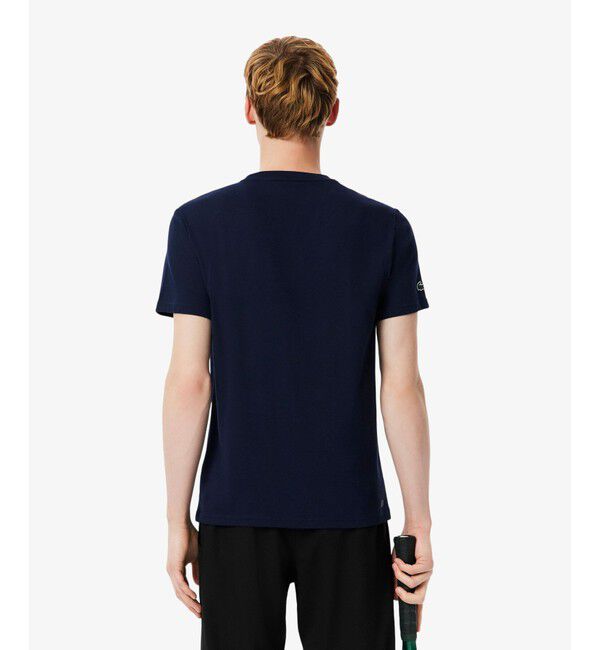 LACOSTE「『ダニール・メドベージェフ』ラケットレイヤードグラフィックプリントTシャツ」|Tシャツ・カットソー|
