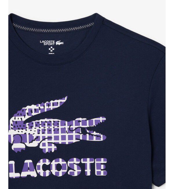 LACOSTE「『ダニール・メドベージェフ』ラケットレイヤードグラフィックプリントTシャツ」|Tシャツ・カットソー|