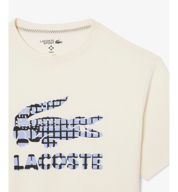 LACOSTE「『ダニール・メドベージェフ』ラケットレイヤードグラフィックプリントTシャツ」|Tシャツ・カットソー|