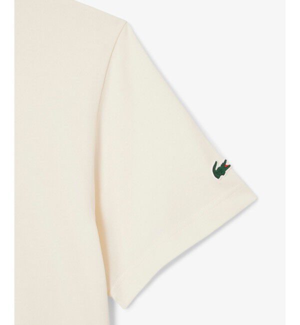 LACOSTE「『ダニール・メドベージェフ』ラケットレイヤードグラフィックプリントTシャツ」|Tシャツ・カットソー|