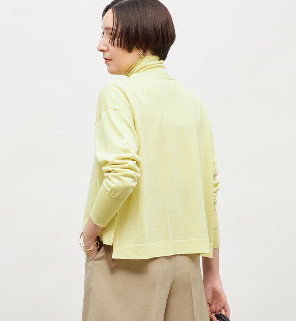 NOLLEY'S「《手洗い可能》《アンサンブル対応》18G天竺ゆったりVネックカーディガン」|カーディガン|