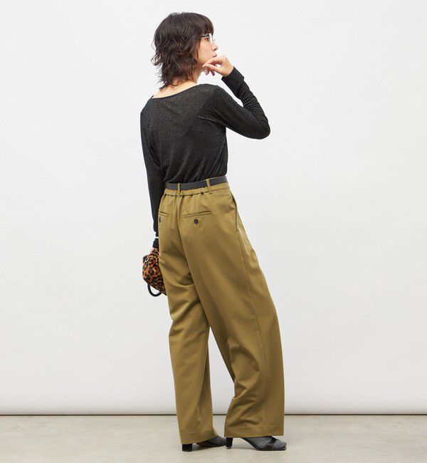 NOLLEY'S sophi「ウォッシャブルピーチツイルラップワイドパンツ」|その他|