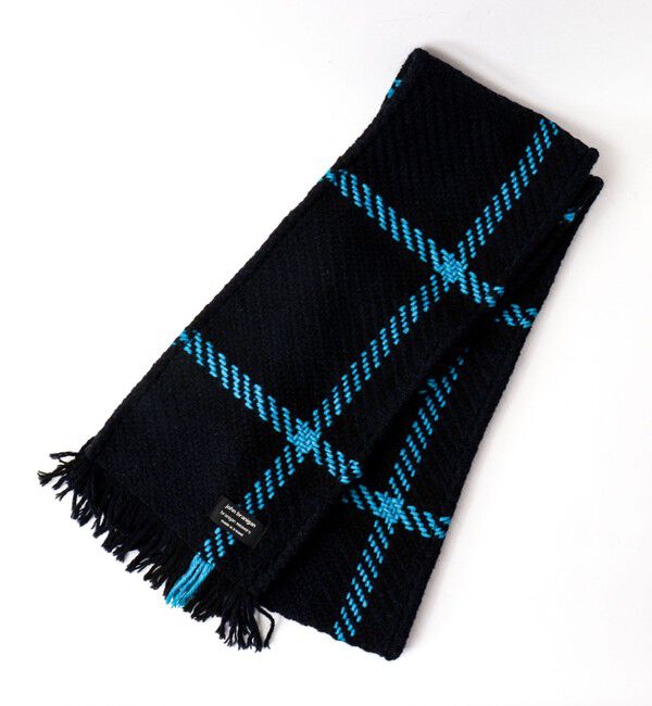 NOLLEY'S goodman「【John Branigan/ジョン・ブラニガン】別注ニットロングマフラー18」|マフラー|ブルー系1