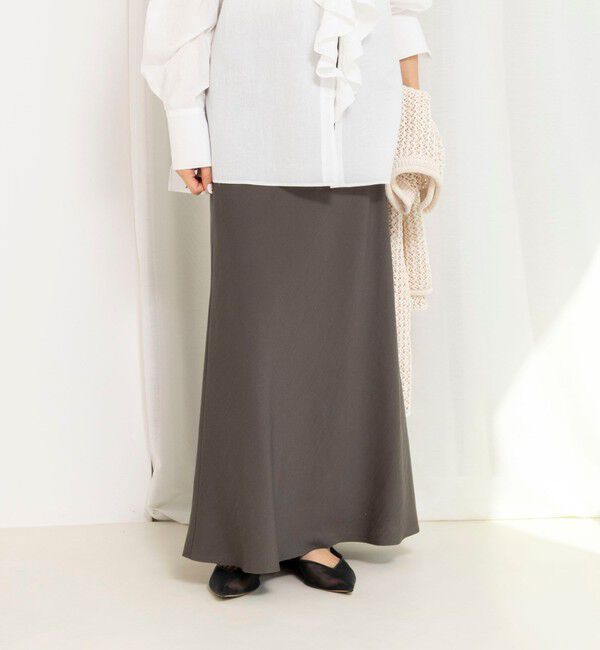 NOLLEY'S「ウォッシャブルセルロースバイヤススカート」|スカート|