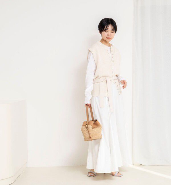 NOLLEY'S「《手洗い可能》ペーパーヤーン天竺ベスト」|ベスト・ジレ|