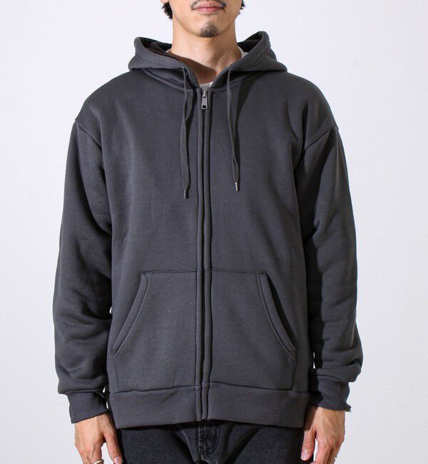 GLOSTER「【カルボアシリーズ】UNISEX ワイドジップパーカー」|パーカー|