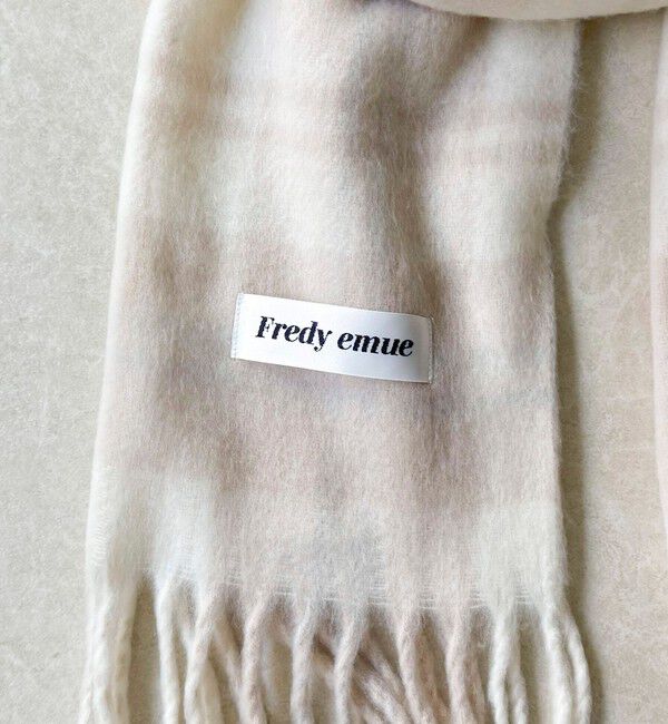 fredy emue「【秋冬の差し色に】ソフトタッチチェックマフラー 40」|マフラー|