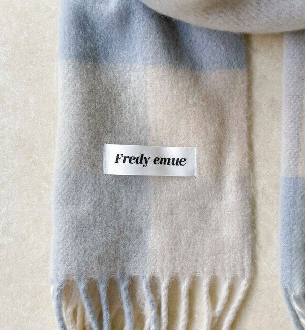 fredy emue「【秋冬の差し色に】ソフトタッチチェックマフラー 40」|マフラー|